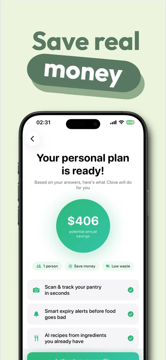 clove app screenshot