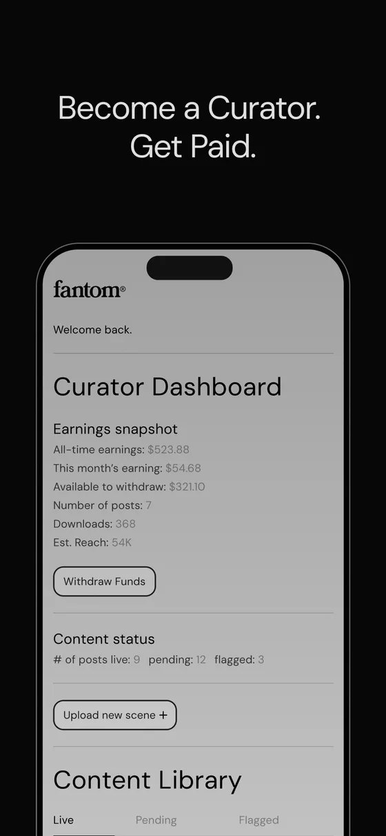 fantom app screenshot
