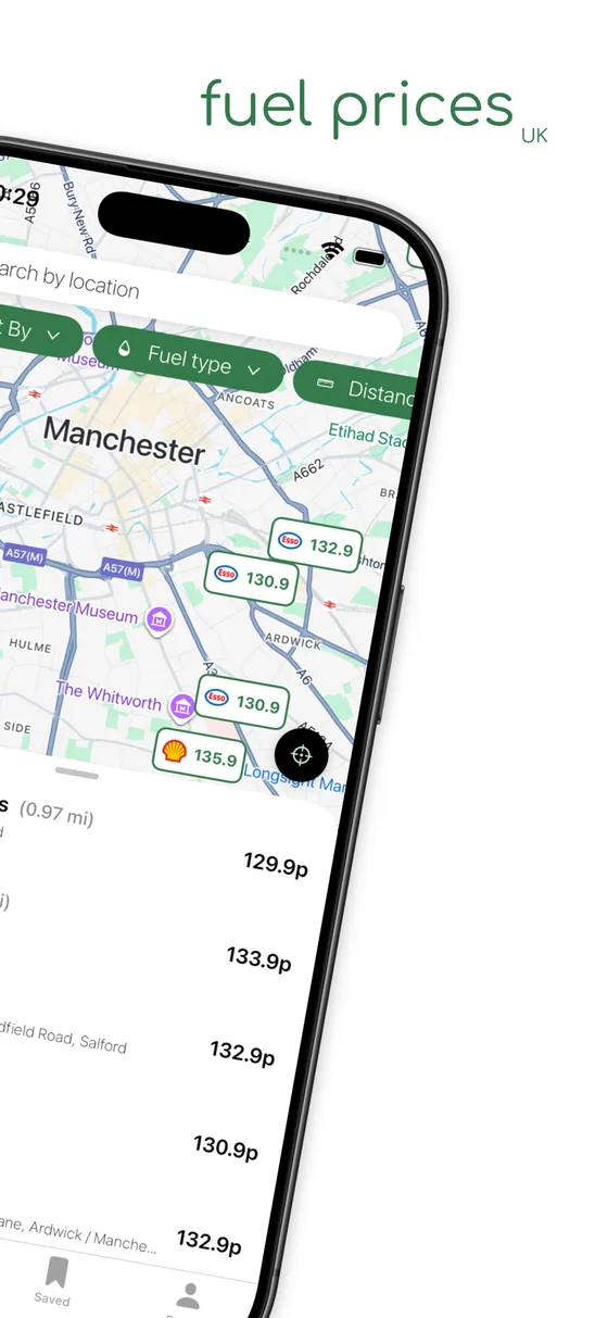 fuelpricesuk app screenshot