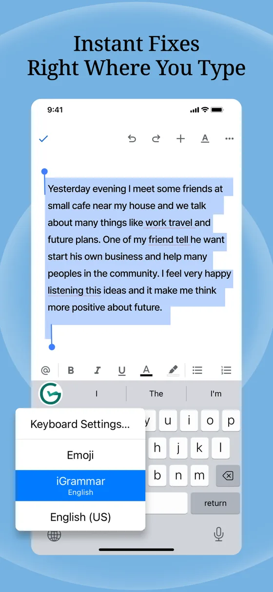igrammar app screenshot