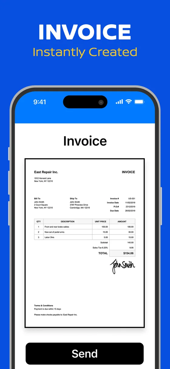 invoicemaker app screenshot