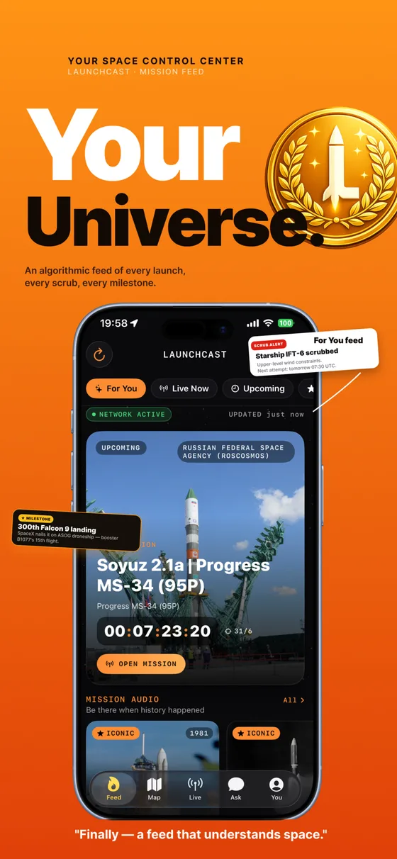 Launchcast — real App Store screenshot