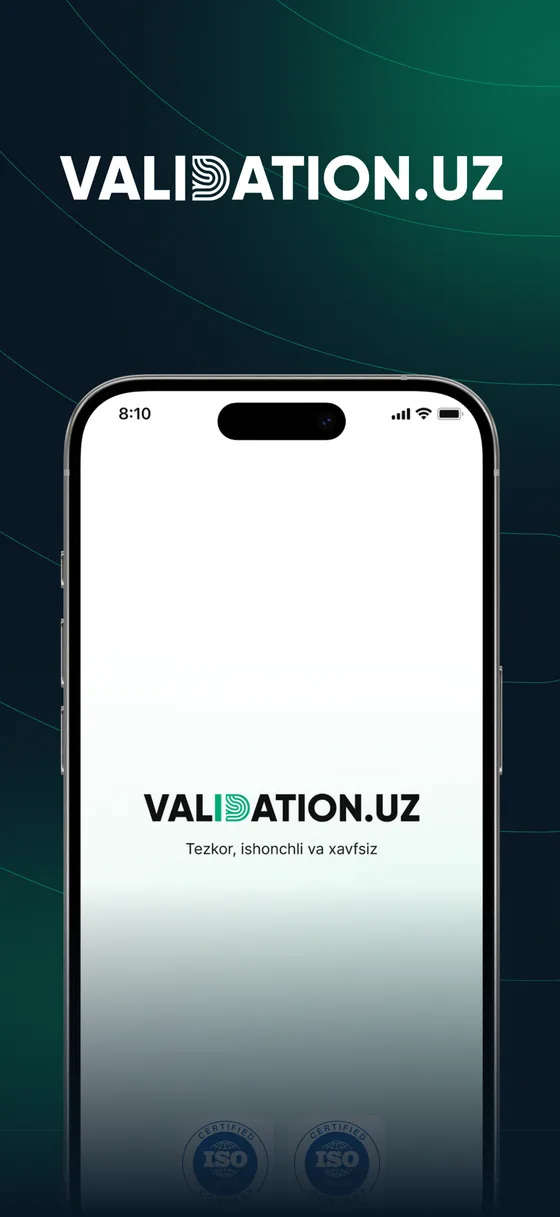 validation app screenshot
