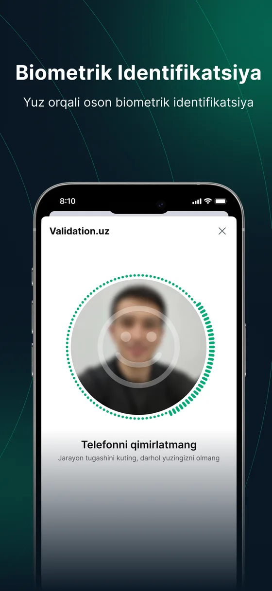 validation app screenshot