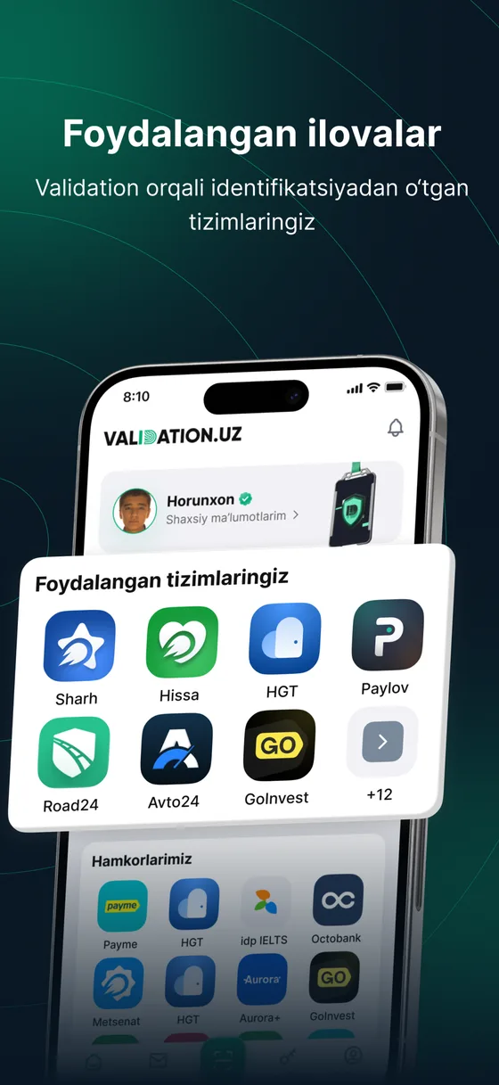 validation app screenshot
