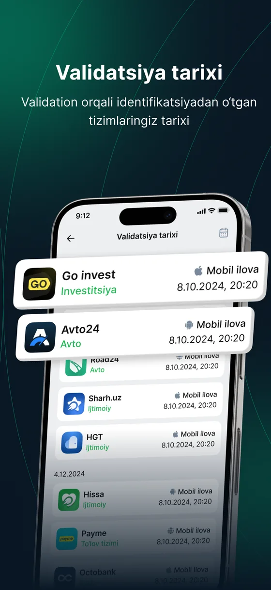 validation app screenshot